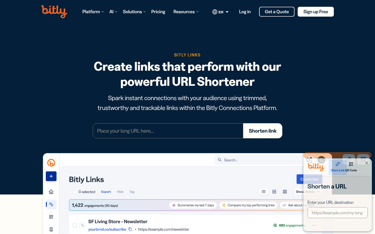 Craigslist post with short simple link