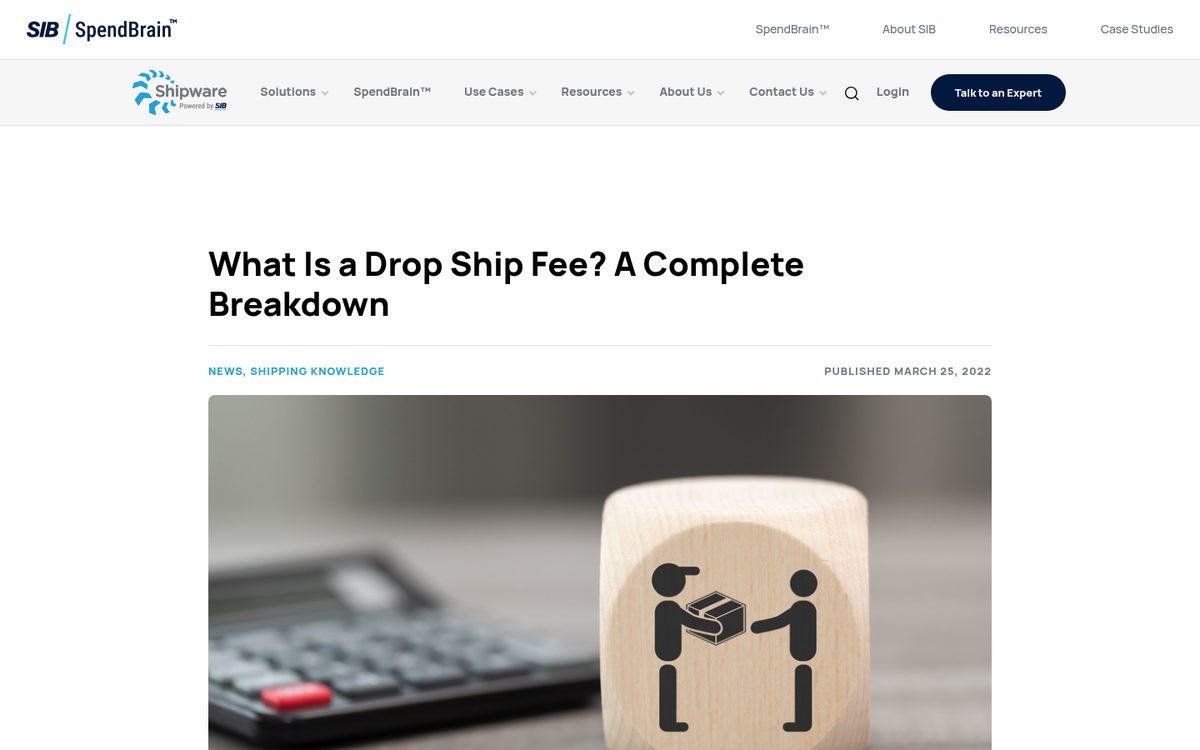 Wholesaler dropship fee agreement document