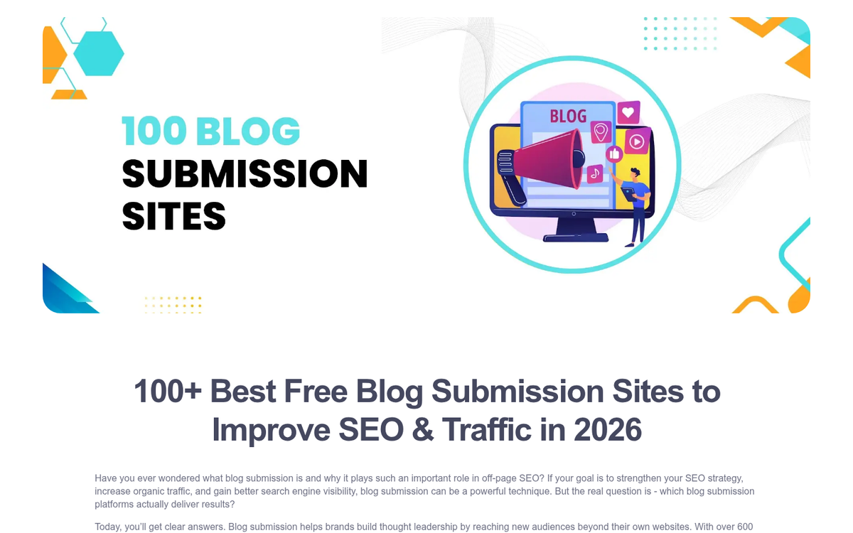 Article directory website homepage screenshot