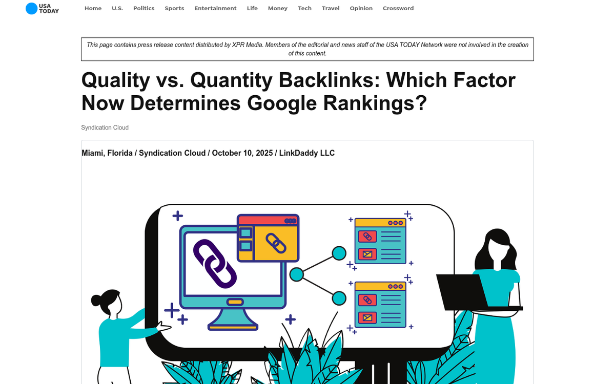 Website with limited content ranking limitations