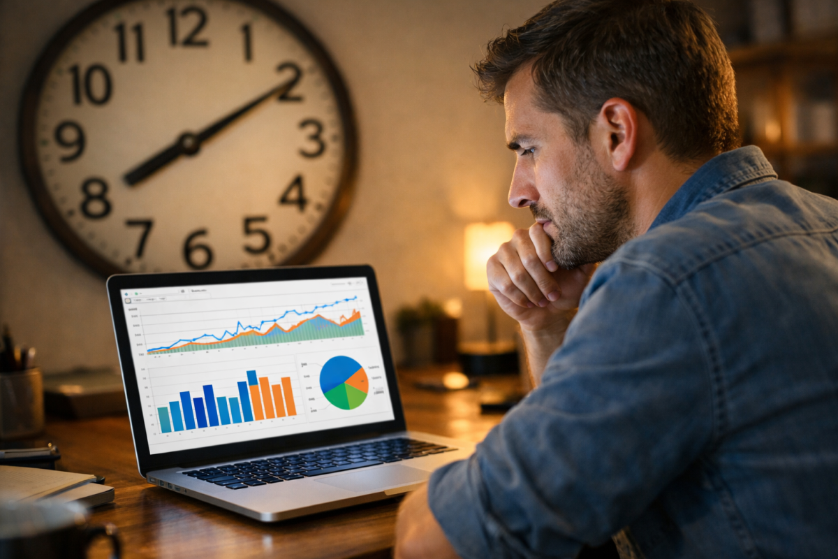 Calendar showing slow passage of time