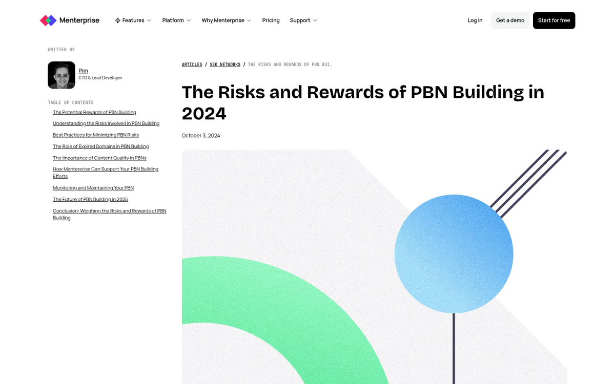 Risks and drawbacks of using PBNs