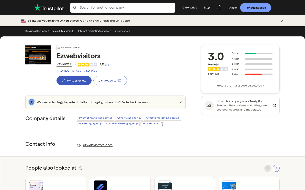 EasyVisitors social media reputation and reviews