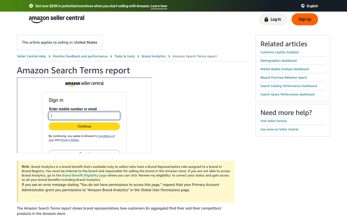 Amazon Ads campaign data harvesting dashboard