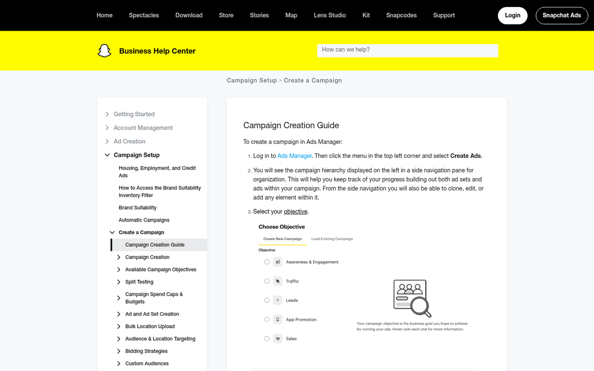 Snapchat app interface on mobile screen