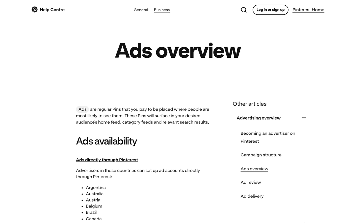 Pinterest promoted pins analytics dashboard screenshot