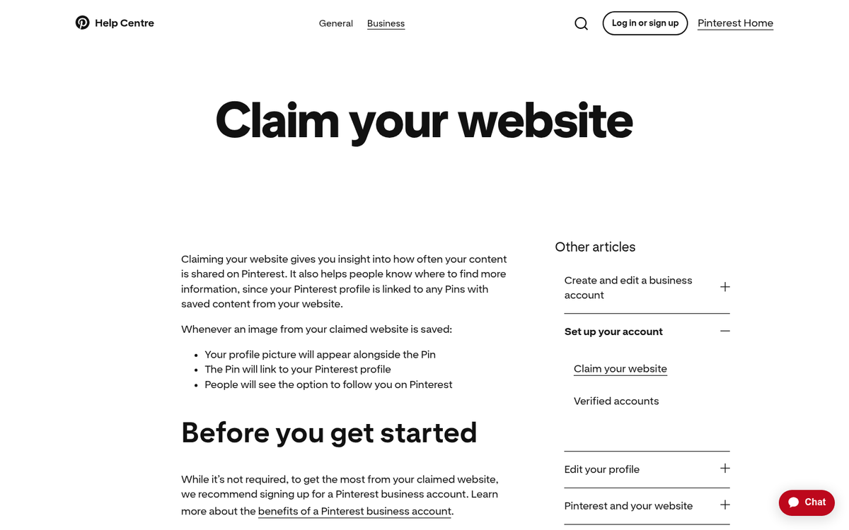 Pinterest website analytics dashboard overview