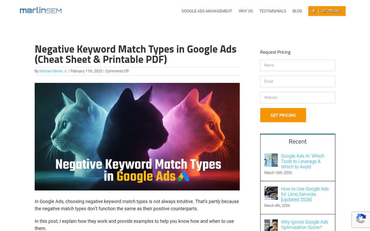 Google search results page with keywords