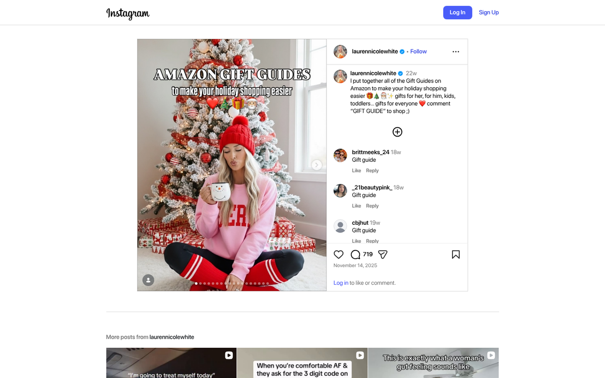 Holiday shopping deals on Amazon website