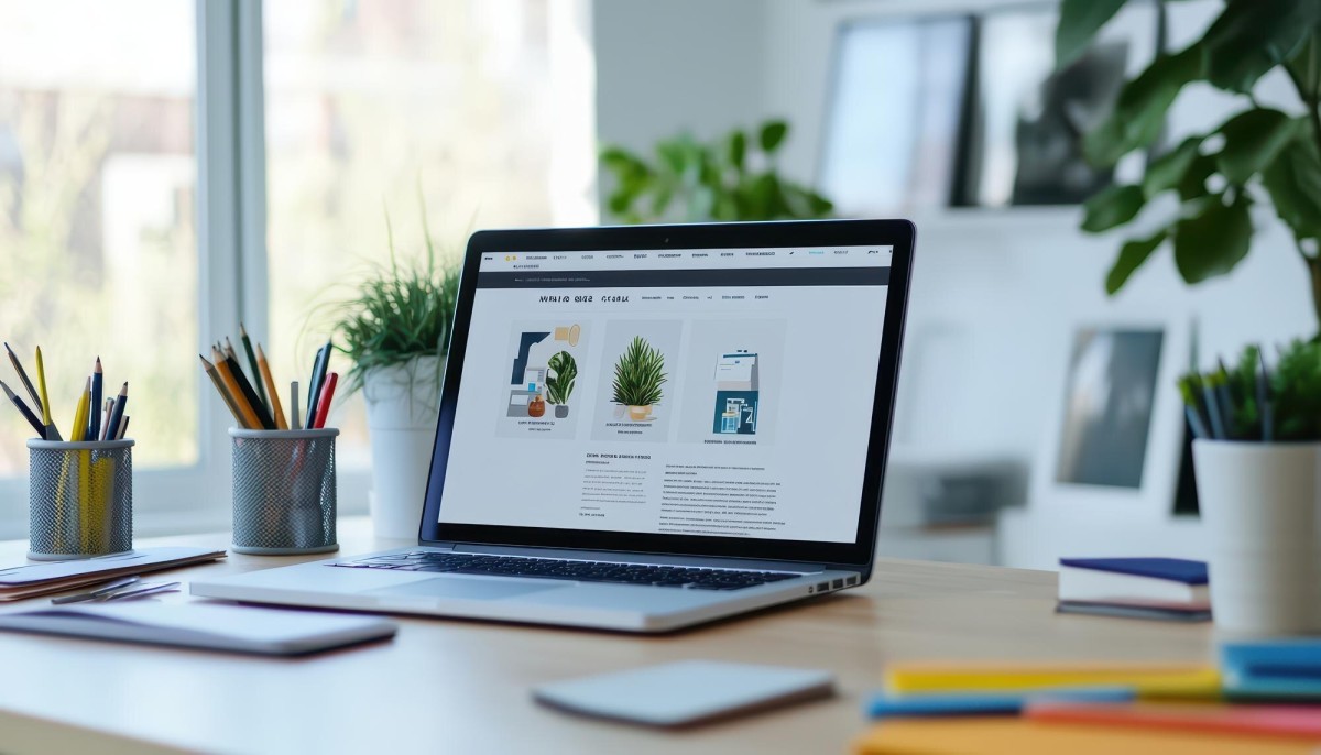 Person building a professional website design