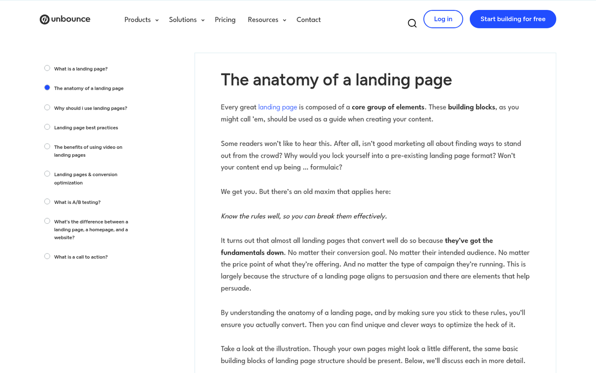 Cluttered landing page blocking user conversion
