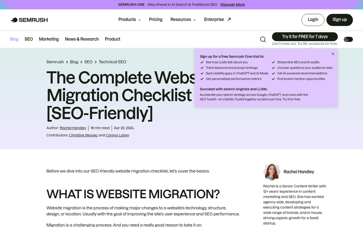 Website meta tags in browser view