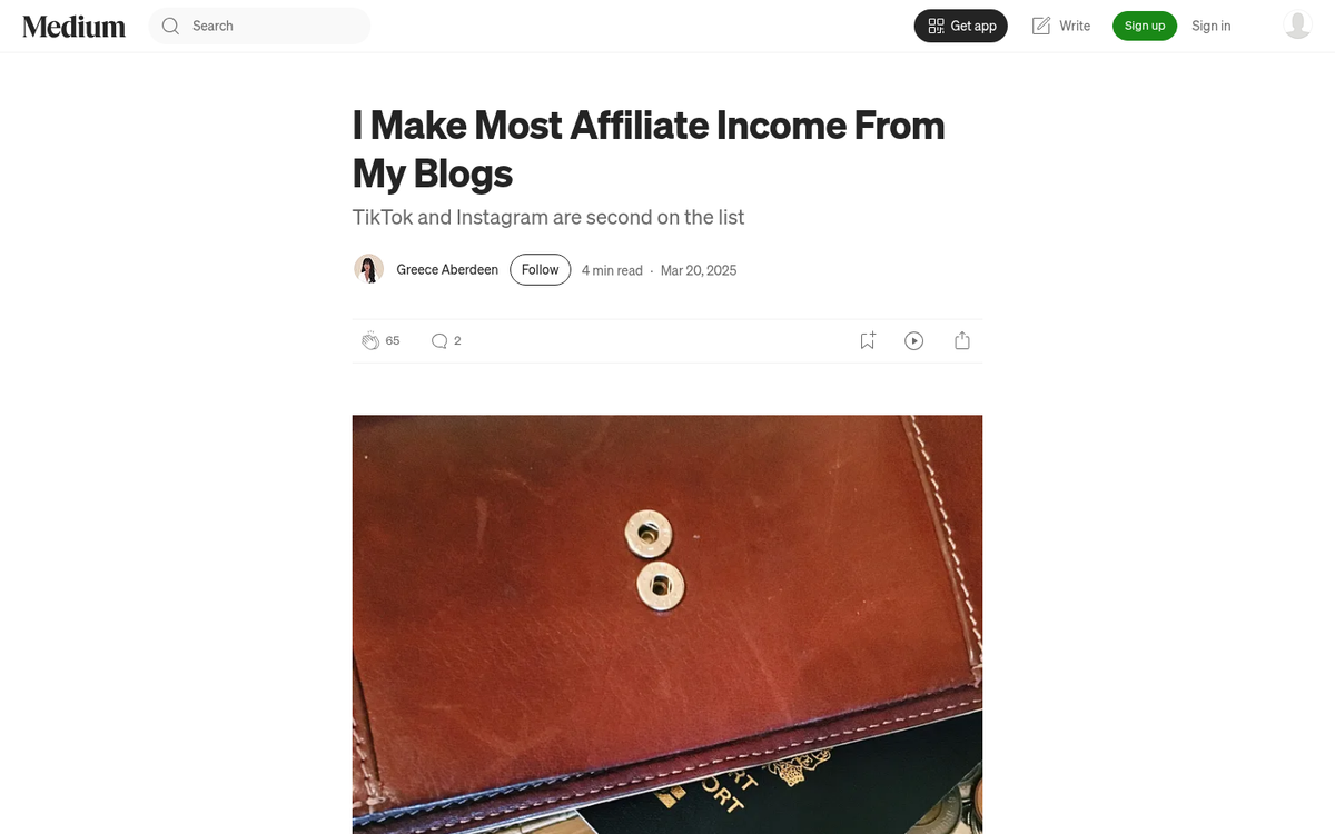 Affiliate marketing dashboard with high commission offers