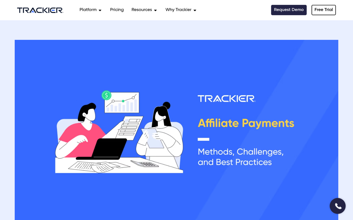Affiliate payment dispute notification on screen