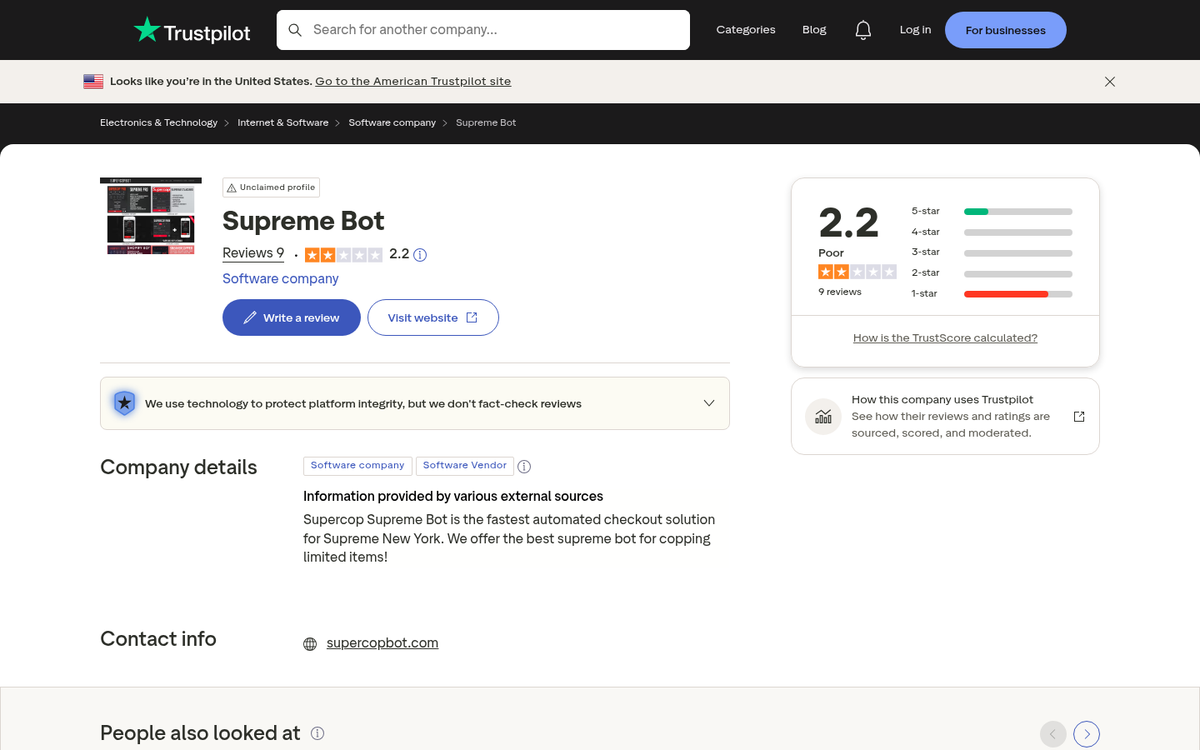 Supreme Traffic Bot software interface screenshot