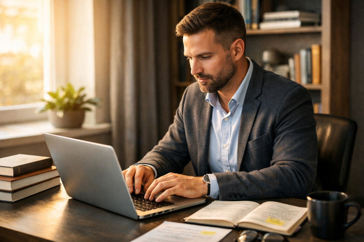 Person answering questions in their expertise area