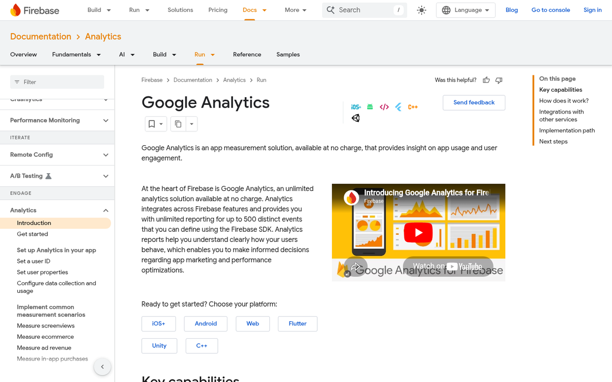 App analytics dashboard with user feedback data