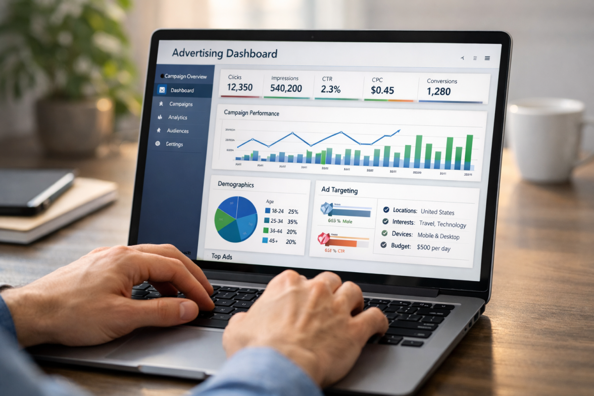 Quora Ads campaign setup dashboard interface