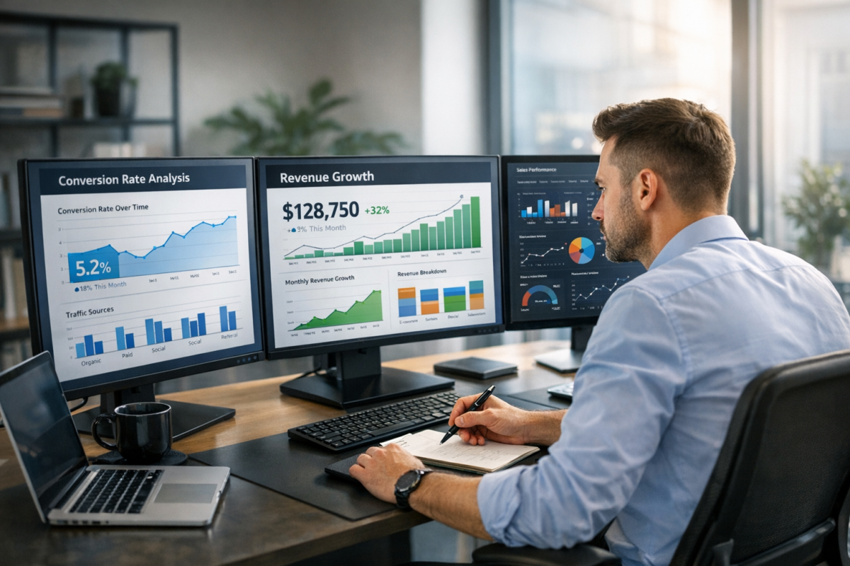 Affiliate marketer earning commission through referrals