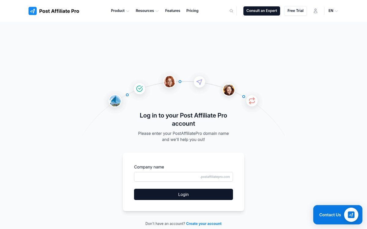Post Affiliate Pro dashboard interface screenshot