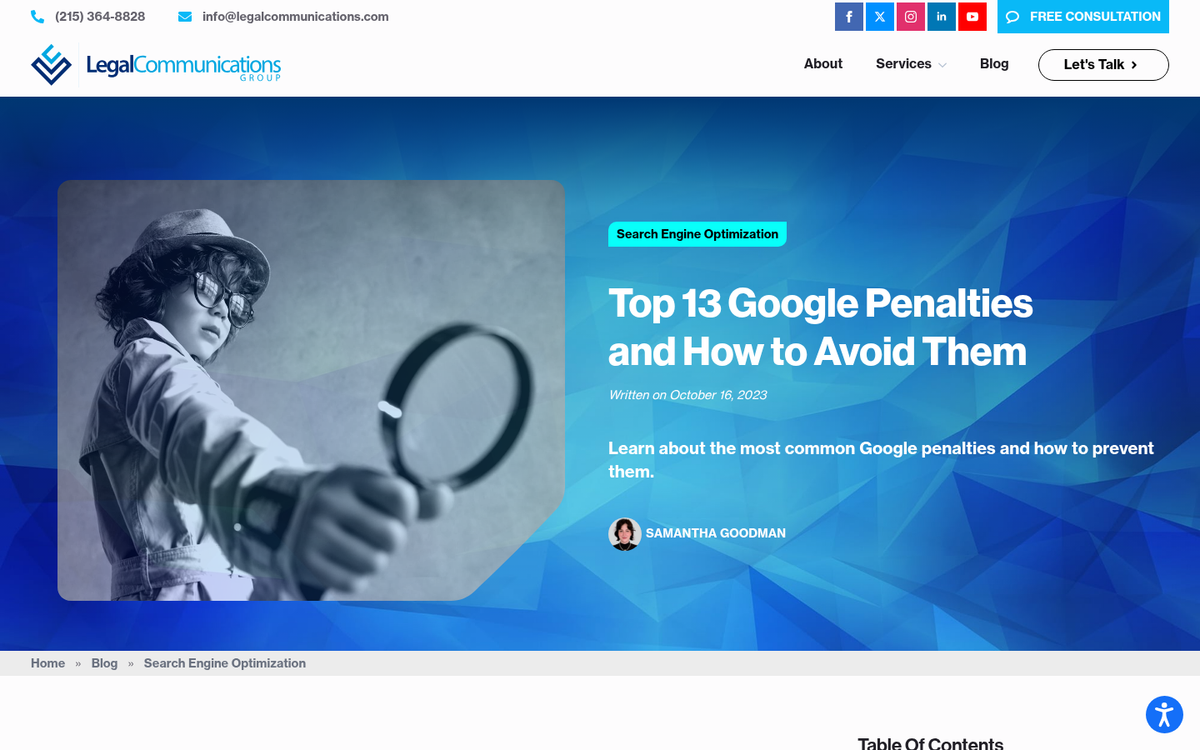 Webpage overloaded with repeated keyword phrases