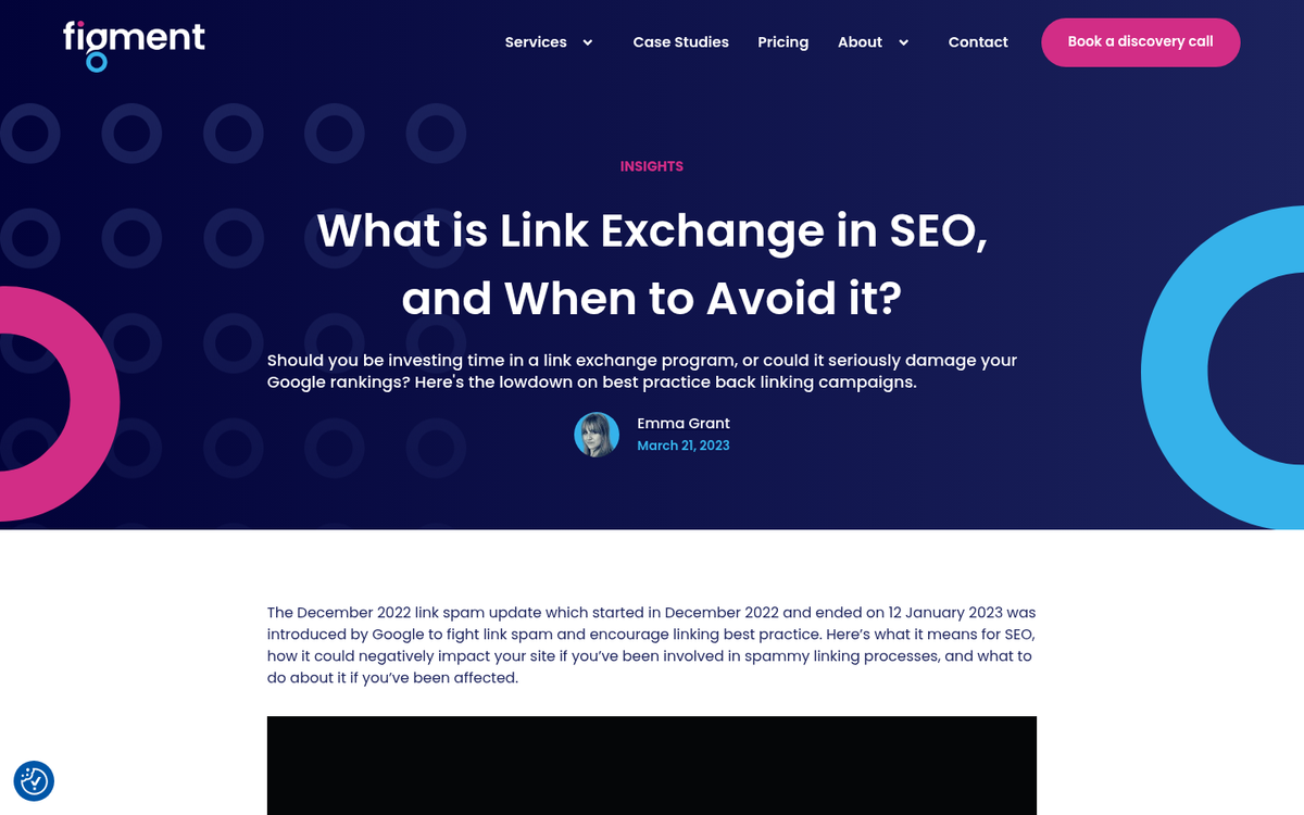 Two websites exchanging backlinks illustration