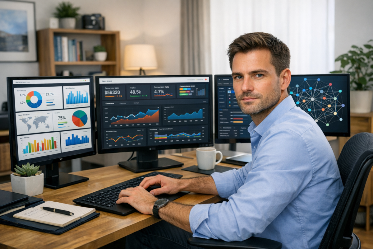 Multiple CPA ad network logos connected together