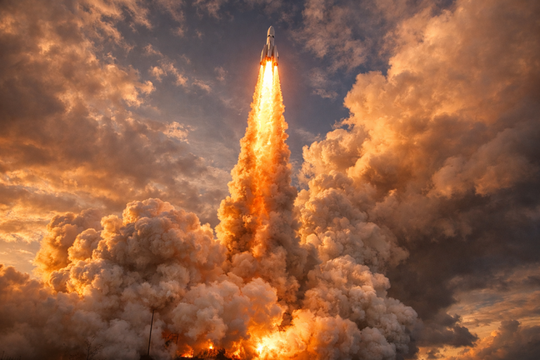 Website traffic graph showing rapid growth