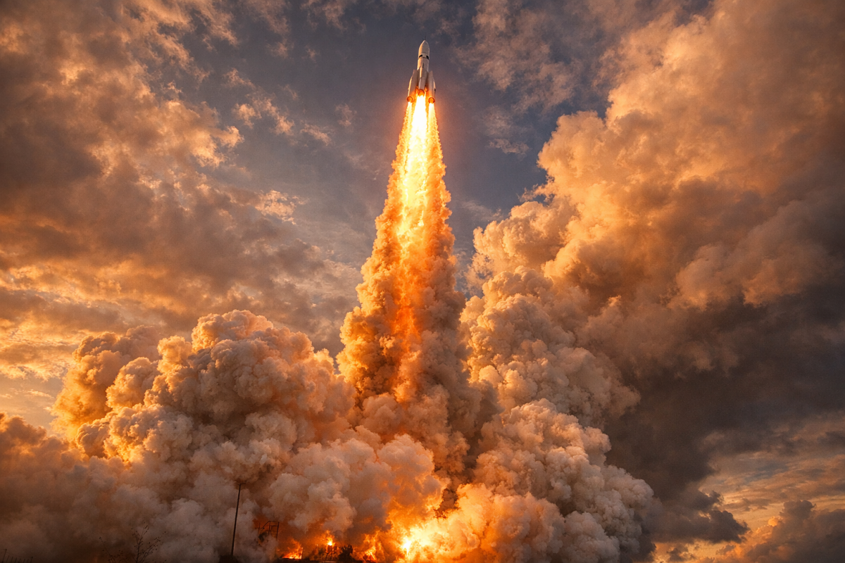 Website traffic graph showing rapid growth