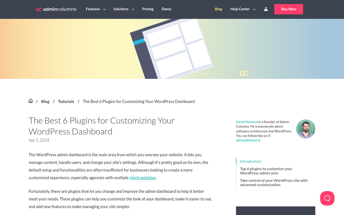 WordPress plugin installation dashboard screenshot