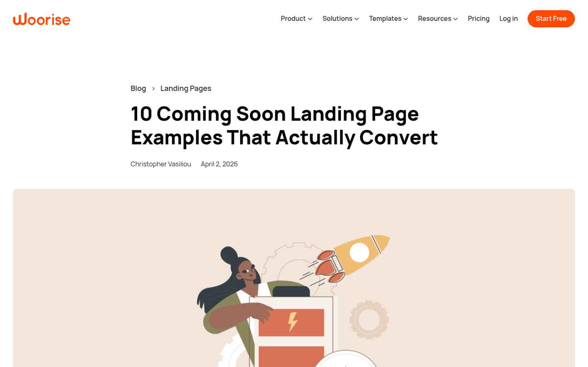 Website teaser page with minimal coming soon design