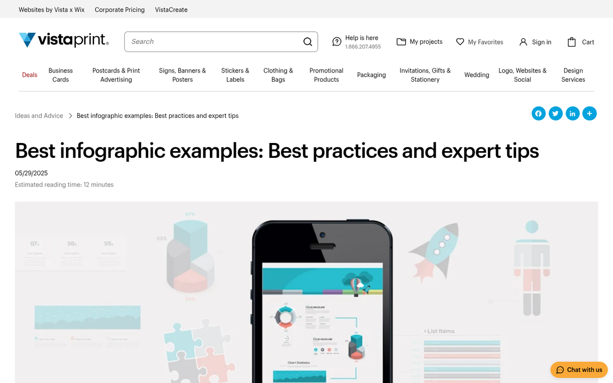 Infographic broken into smaller shareable sections