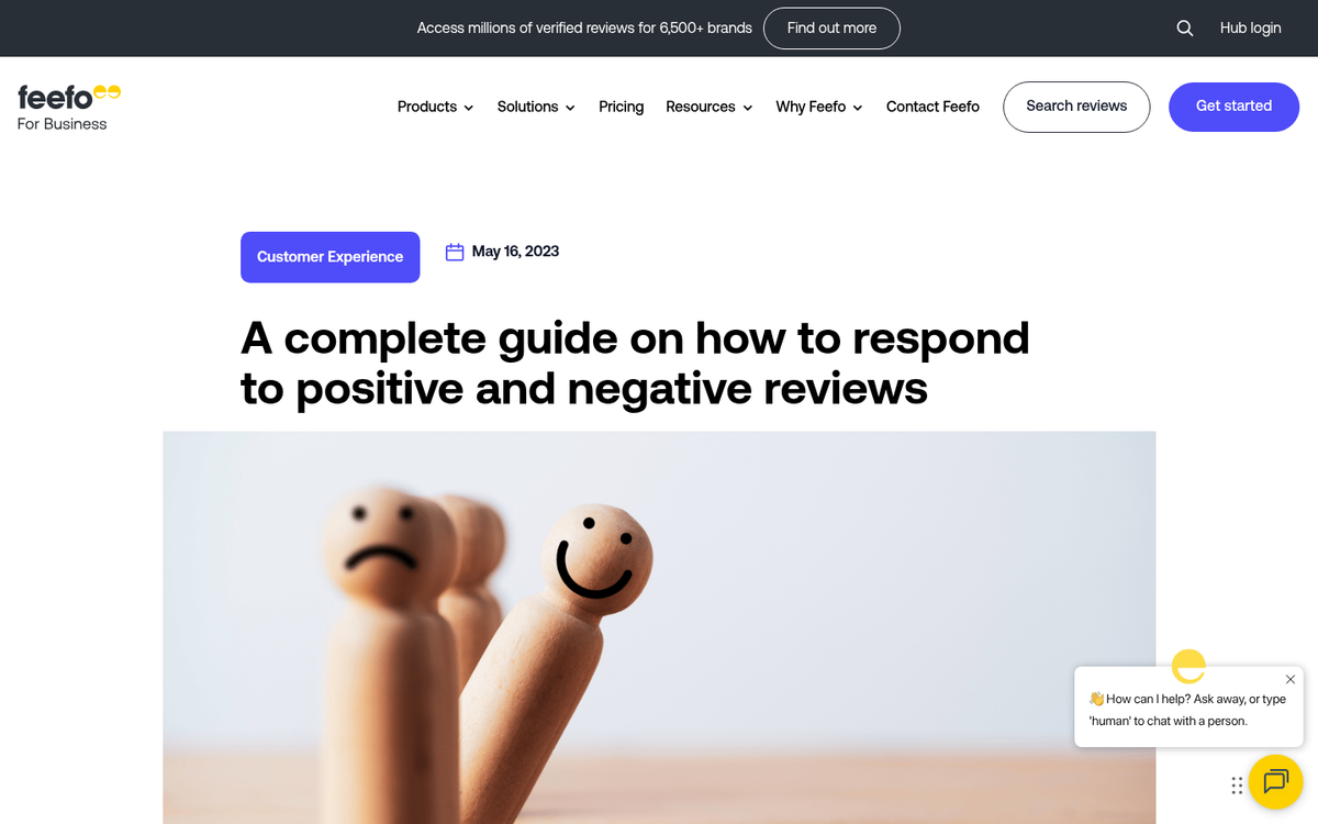 Business owner responding to negative online review