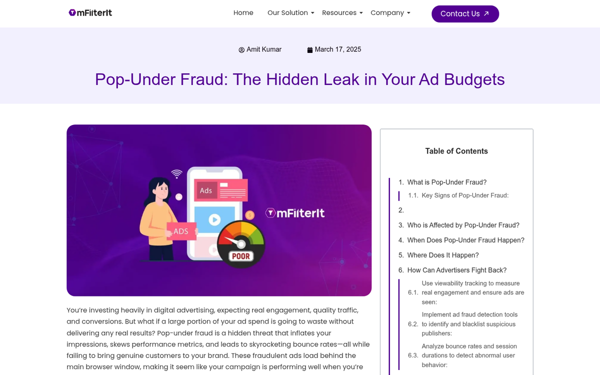PopAds website interface screenshot