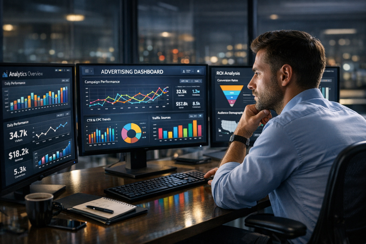 Targeted PPC campaign strategy on screen