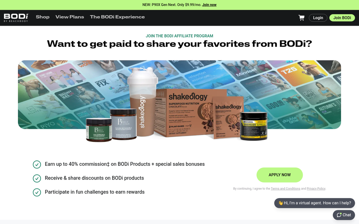 Health and wellness affiliate website screenshot