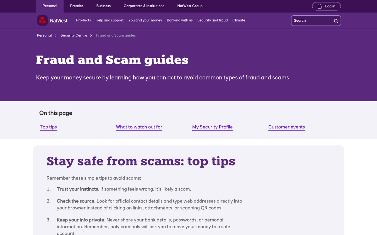 Bank logo on phishing spam email
