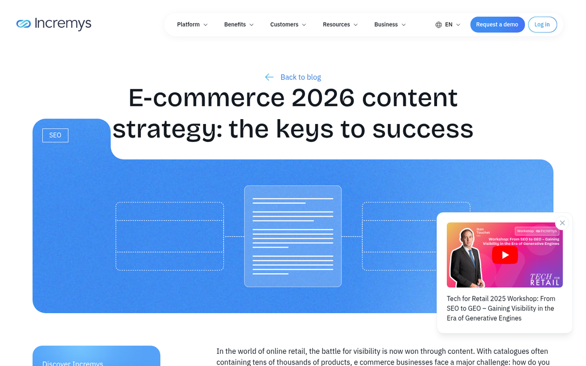 Weekly blog post on laptop screen