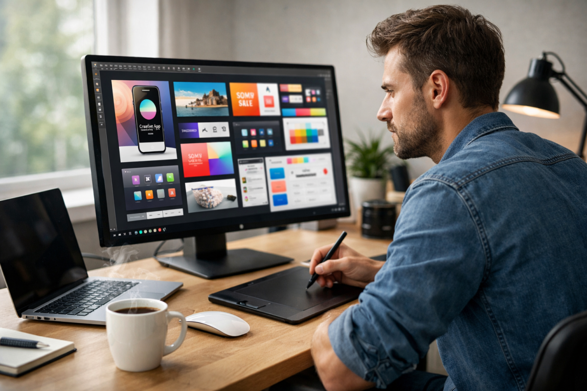 Person sharing Envato affiliate marketing tips