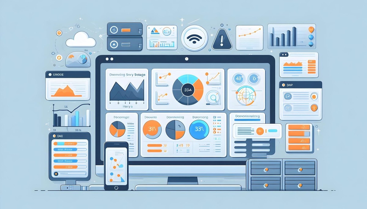 Analytics dashboard with customizable report sections