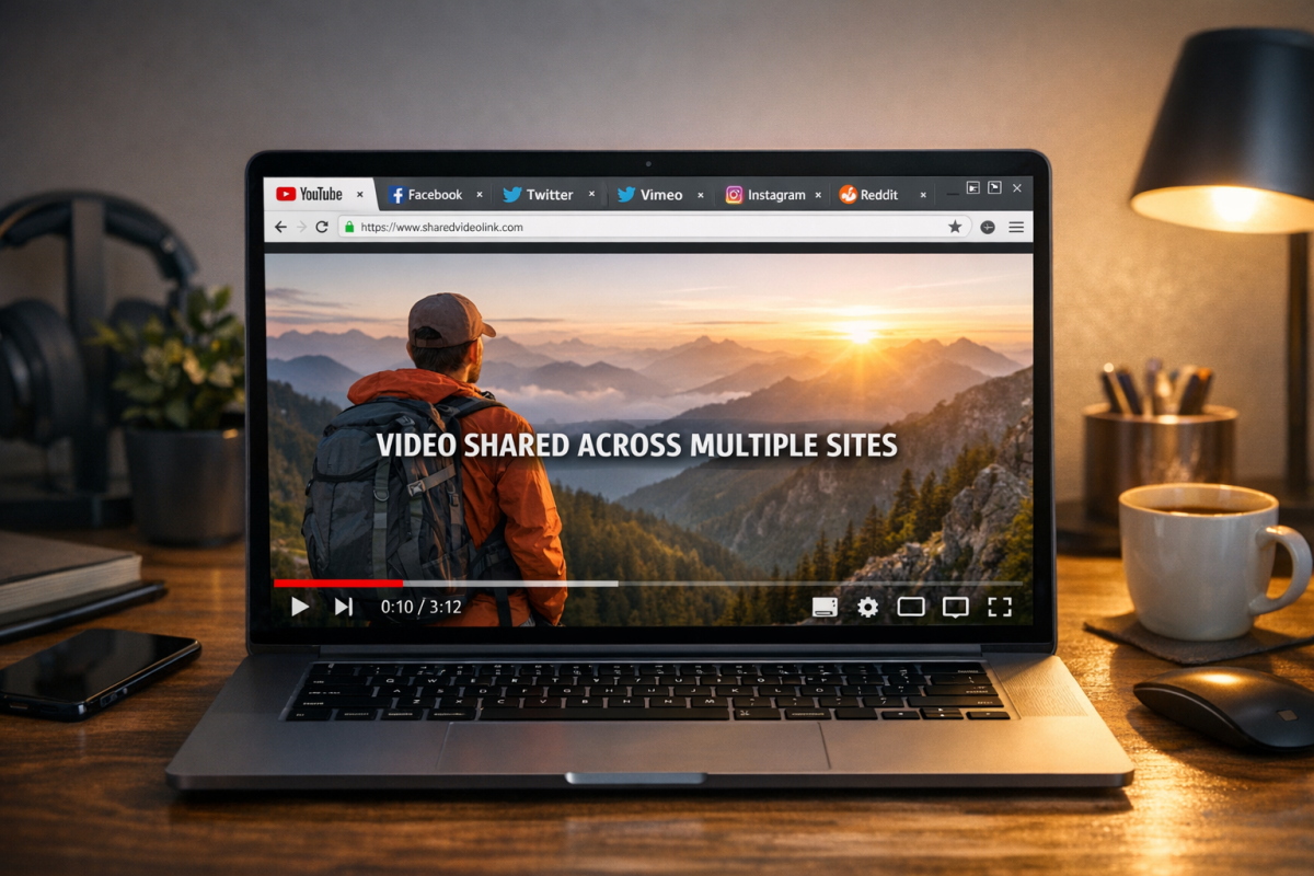 Video embedded on a website page