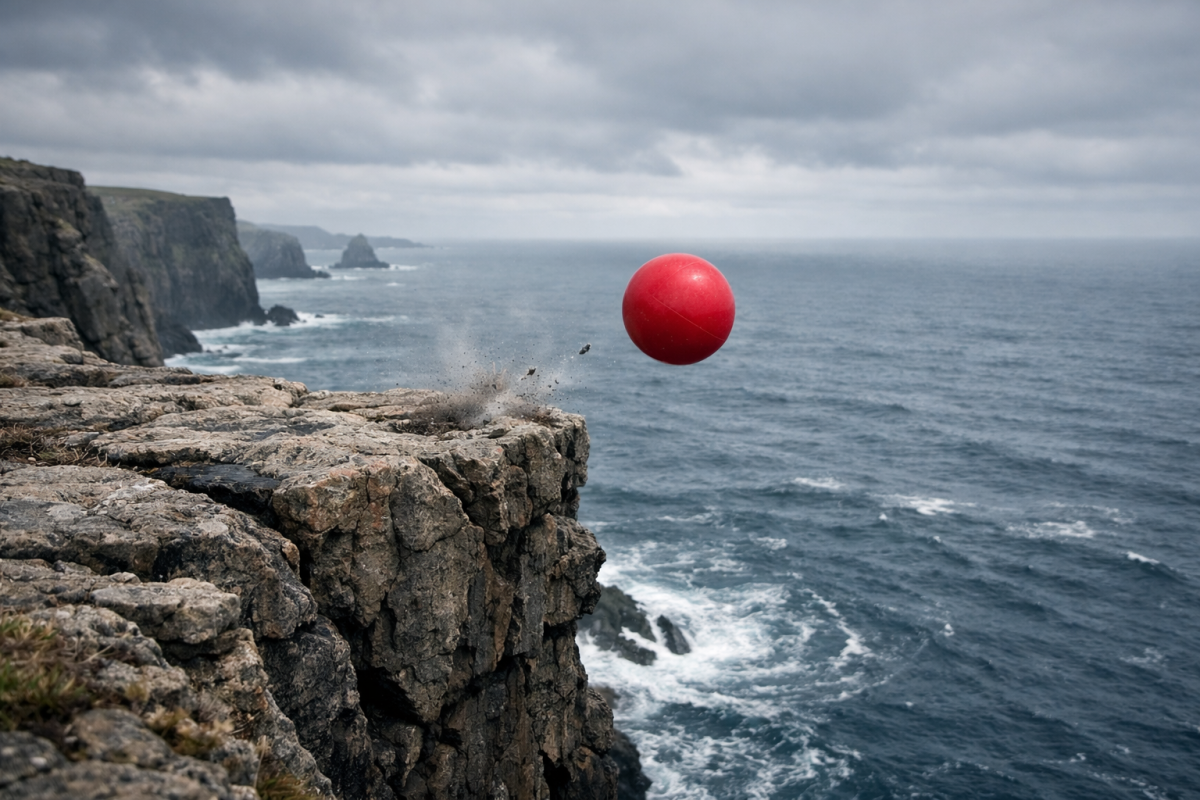 Graph showing dramatically rising bounce rate metrics