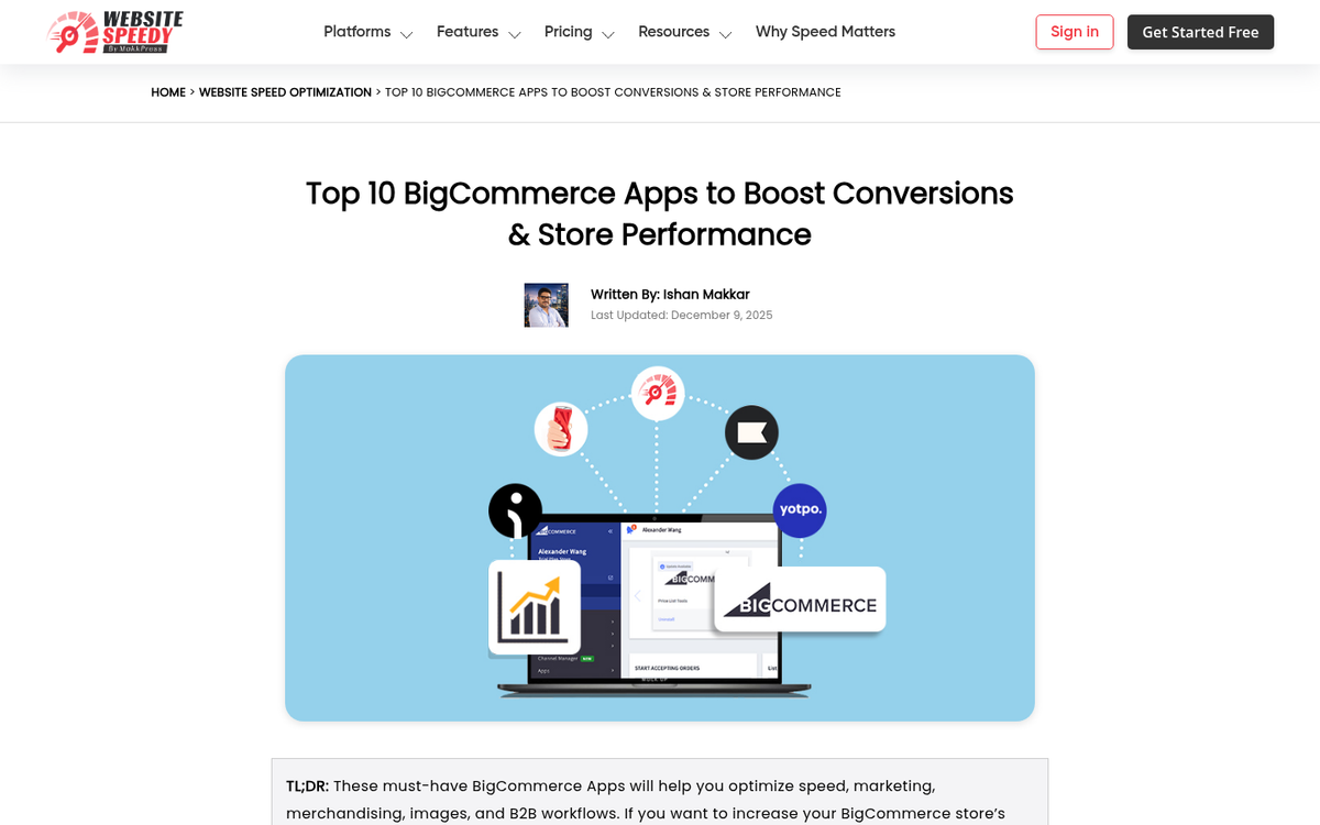 Boost Sales plugin BigCommerce dashboard screenshot