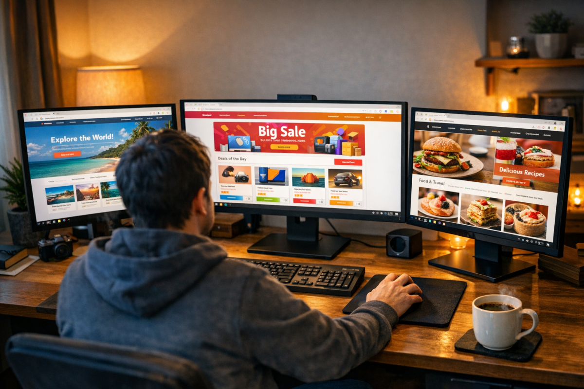 Manual traffic exchange website dashboard interface