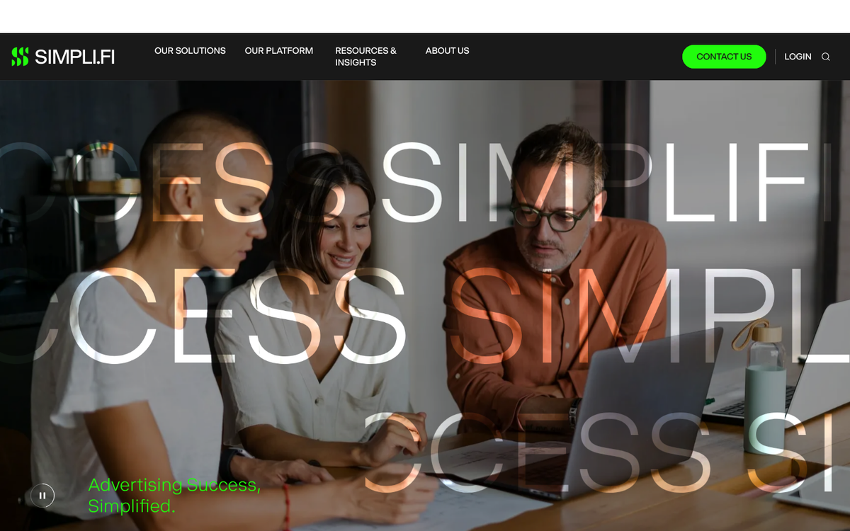 Simpli.fi media buying platform interface