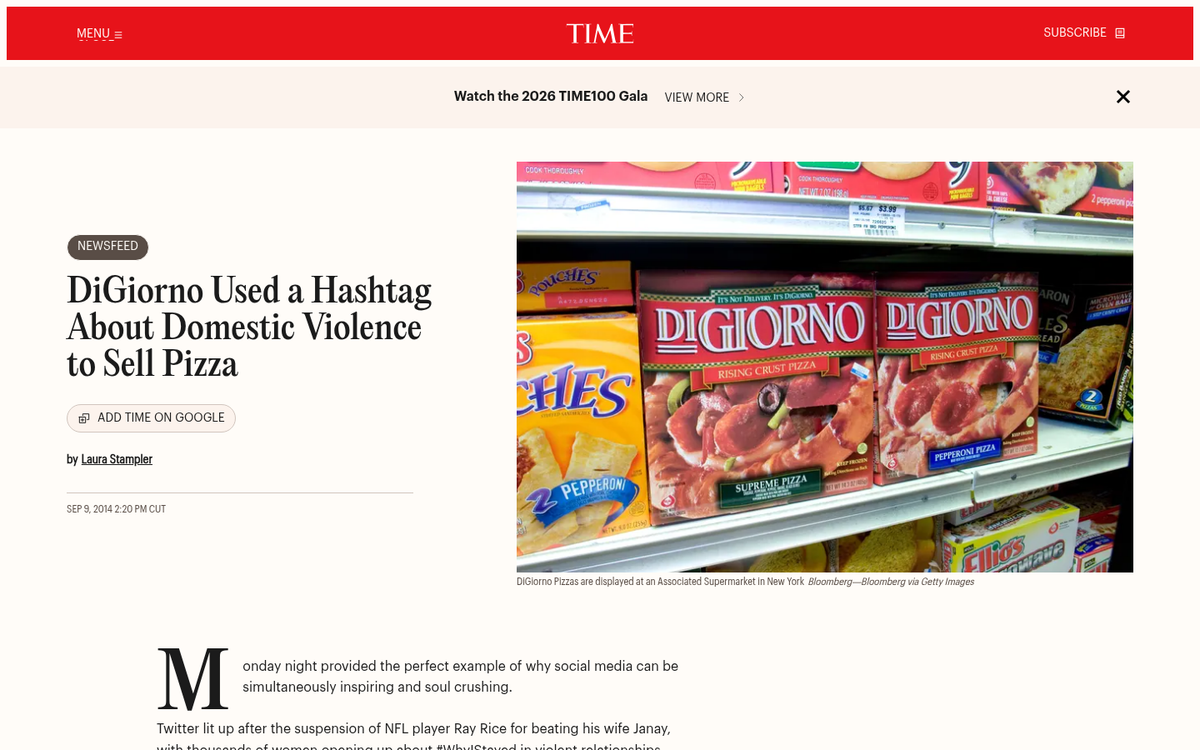 Warning sign about overusing hashtags