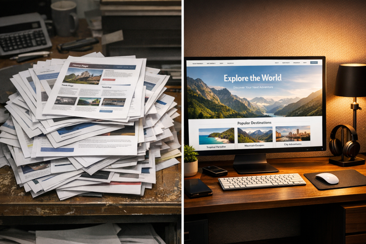 Various CPA website types displayed visually