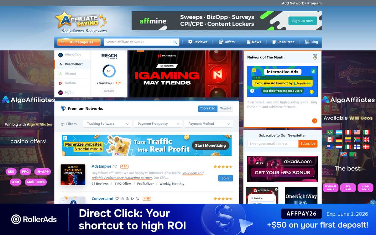 Professional website screenshot showing business credibility