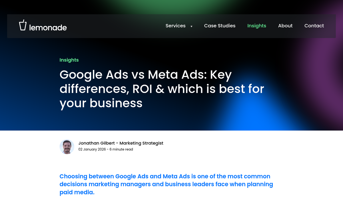 Meta and Google advertising platforms logos