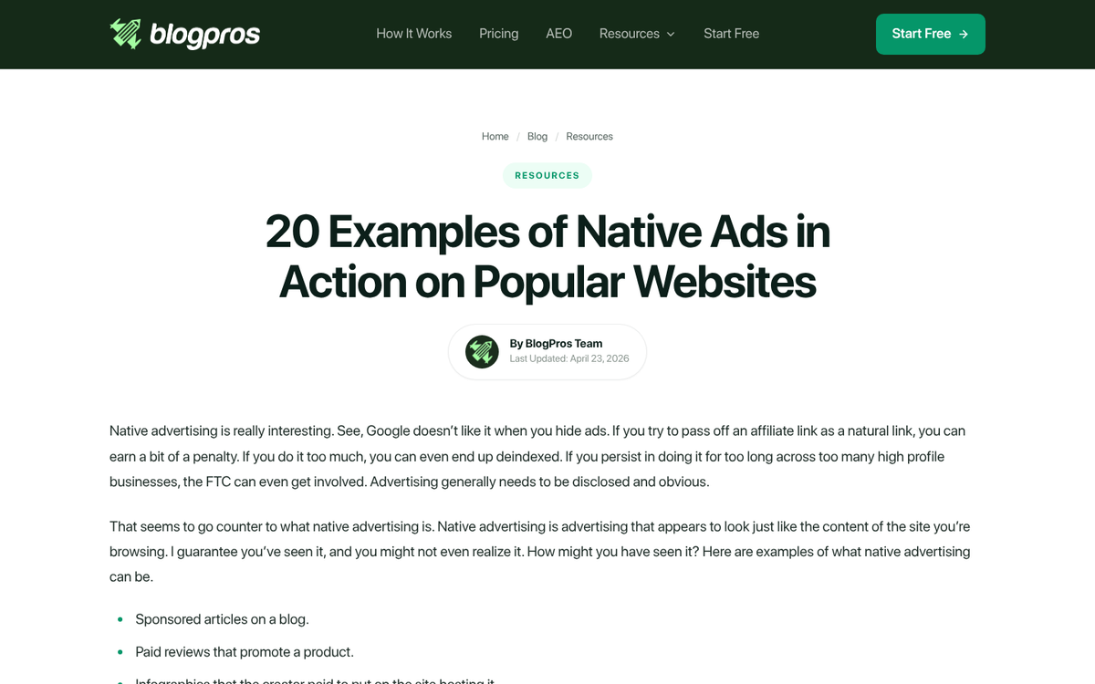 Newcastle Brown Ale native ad on Gawker